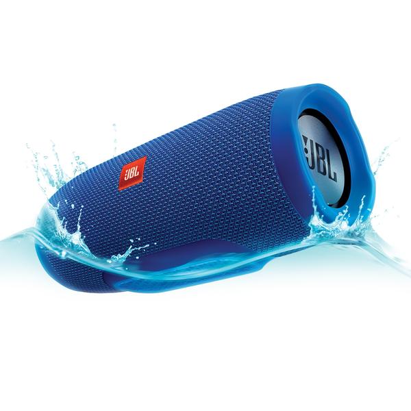 Caixa de Som Portátil Bluetooth Stereo Speaker Jbl Charge 3 - Azul