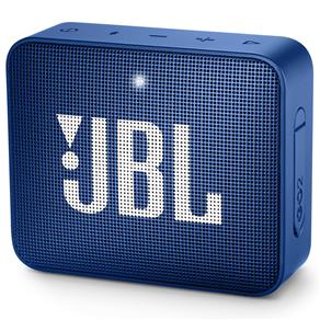 Caixa de Som Portátil Go 2 Blue JBL com Bluetooth e à Prova D´Água