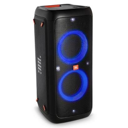 Caixa de Som Portátil JBL Partybox 300 com Bateria Bluetooth e Efeitos de Luzes