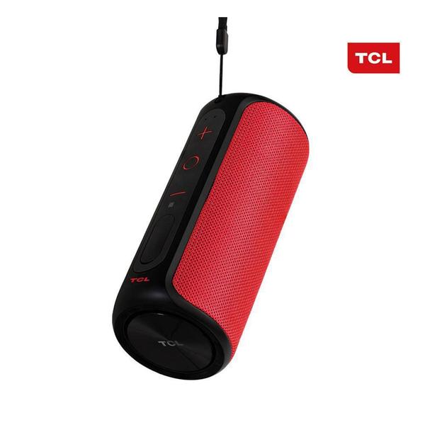 Caixa de Som Portátil TCL BS12A, Bluetooth, IPX7, à Prova DÁgua, Som 360º - Vermelho