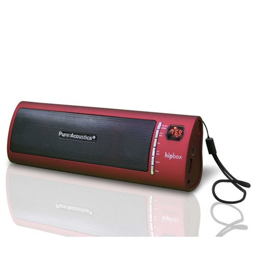 Caixa de Som Portátil Vermelha Mod. Hipbox Pure Acoustics