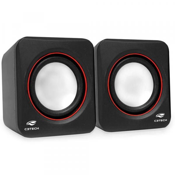 Caixa de Som Speaker 2.0 3W Preta SP-301BK - C3 Tech - C3 Tech