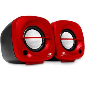 Caixa de Som Speaker 2.0 3W Preta/Vermelha SP-303RD - C3 Tech