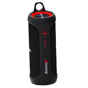 Caixa de Som Speaker Amvox DUO-X, Bluetooth, Prova D´Água, 20W, Preto/Vermelho - Bivolt