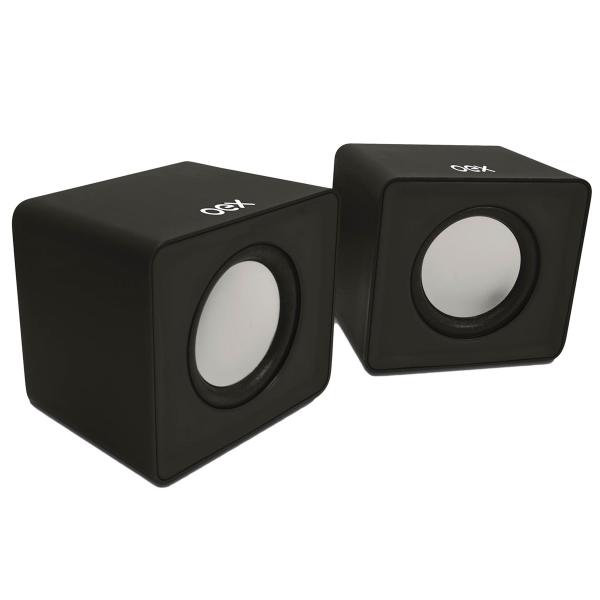 Caixa de Som Speaker Cube 3W Rms Preto Sk-102 Oex