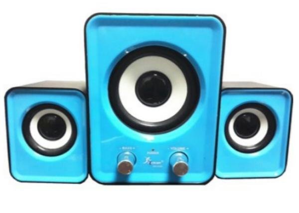 Caixa de Som USB Mp3 8w Rms Hi-fi Azul Kp-7023 Kp-7023 - Knup