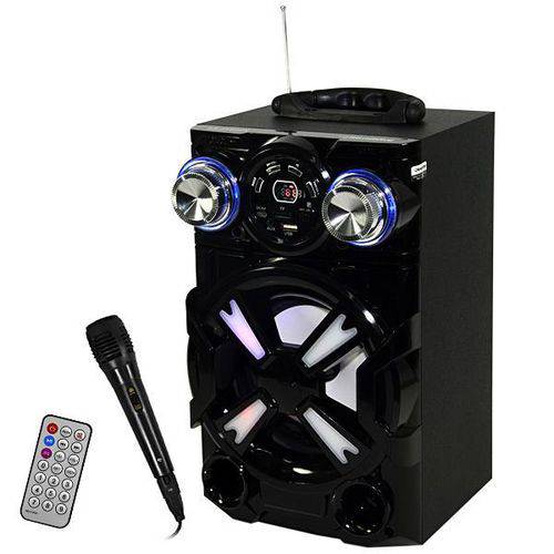 Caixa Karaoke Roadstar Rs-3150cx Bivolt/15w Rms com Usb/bluetooth/slot Micro Sd - Preta
