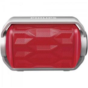 Caixa Multimídia 2,8W Wireless/Bluetooth/Microfone/Prova D`Água Philips Bt2200R/00 Vermelha