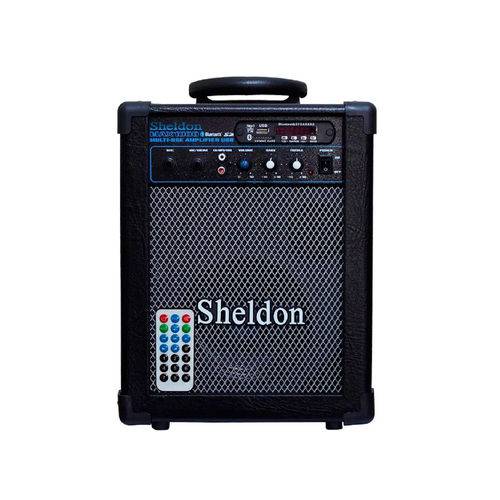 Caixa Multiuso Amplificada Sheldon Max1000 Bluetooth Usb 15w
