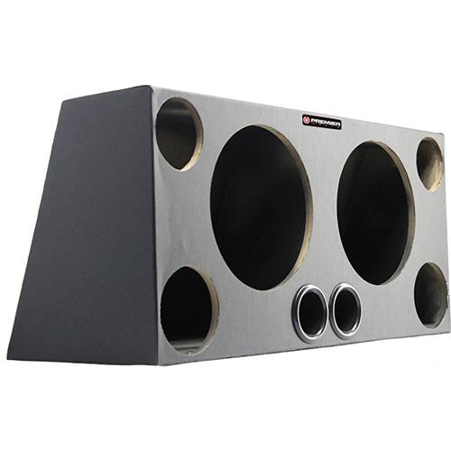 Caixa Premier Audio Dutada Trio Premium Double para 2 Alto-Falantes de 12 2 Cornetas e 2 Super Twe