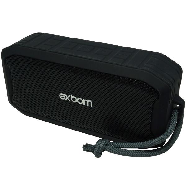 Caixa Som Amplificada Portátil Bluetooth Prova Dágua 5W Mp3 Fm Usb Sd Aux Bateria Exbom CS-M86BT