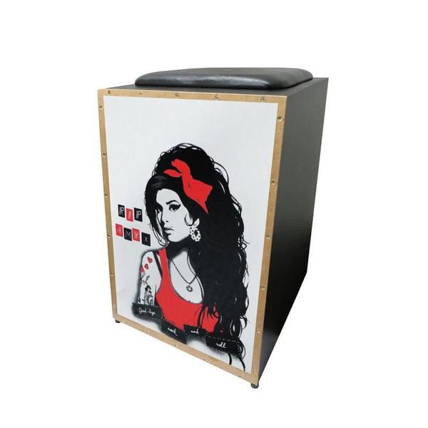 Cajon Acústico com Assento CJ1000 K2 COR 004 Amy Winehouse - Jaguar