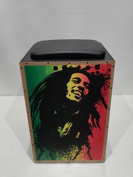 Cajon Jaguar Acústico - K2 AC - Desenhado Bob Marley