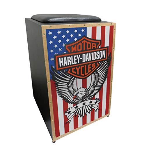 Cajon Jaguar Elétrico Inclinado Harley Davidson Color MDF Resistente e Otimo Som