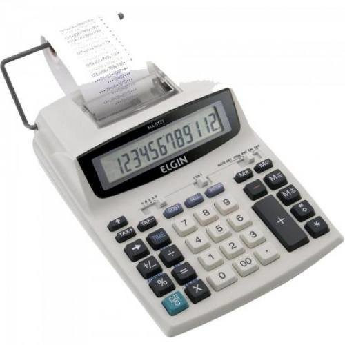 Calculadora C Bobina Compacta Ma 5121 Branco Elgin