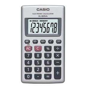 Calculadora Casio Bolso Vertical Visor 8 Dígitos HL-820VA