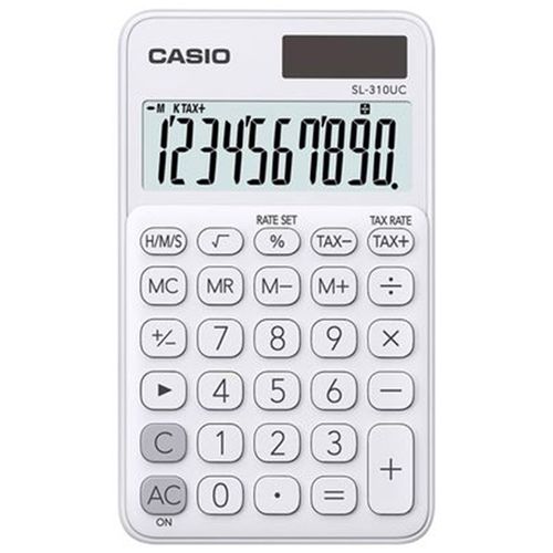 Calculadora Casio de Bolso 10 Dígitos SL-310UC-WE - Branca