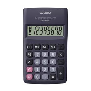 Calculadora Casio de Bolso Vertical C/ Visor 8 Dígitos HL-815L-BK - CASIO