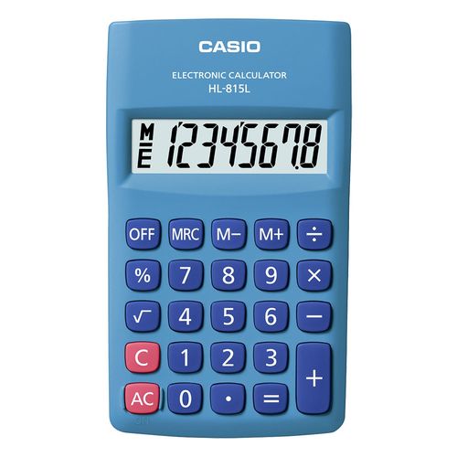 Calculadora Casio de Bolso Vertical C/ Visor 8 Dígitos Hl-815L-Bu Casio