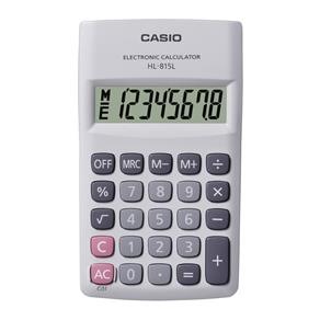 Calculadora Casio de Bolso Vertical C/ Visor 8 Dígitos HL-815L-WE - CASIO