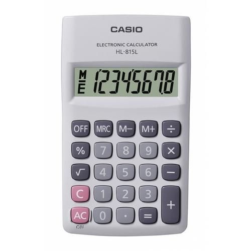 Calculadora Casio de Bolso Vertical C/ Visor 8 Dígitos Hl-815L-We Casio