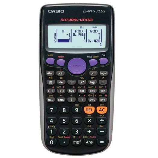 Calculadora Cientifica 252 Funcoes Preta (Fx-82es Plus-Bksc4dh) - Casio