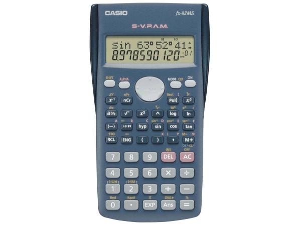 Calculadora Científica Casio 240 Funções - 12 Dígitos FX-82MS Preta
