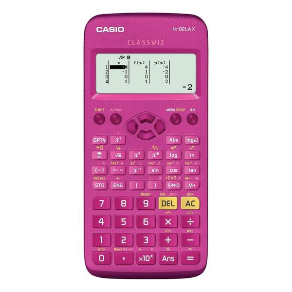 Calculadora Científica Casio com 274 Funções FX-82LAX-PK - Rosa