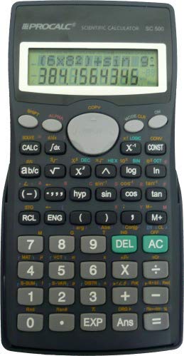 Calculadora Cientifica SC500-401 Funções PROCALC