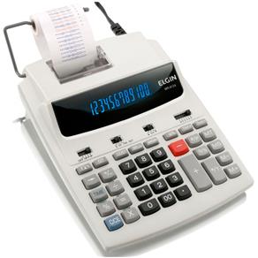 Calculadora com Bobina 12 Dígitos Ma6124 Impressão Bicolor Elgin