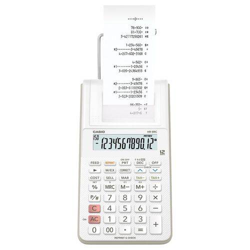 Calculadora com Bobina Display 2.0 Branca - Casio