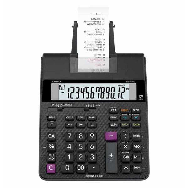 Calculadora com Bobina Hr-150rc-b-dc / Un / Casio