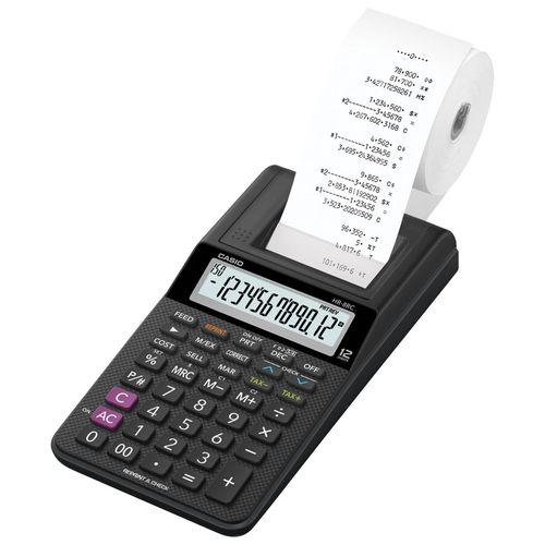 Calculadora com Bobina Hr-8rc-Bk-B-Dc Display 2.0 Preta