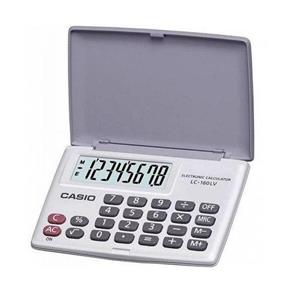 Calculadora de Bolso 8 Dígitos Branca Casio LC-160LV-WE-S4-DP