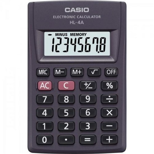 Calculadora de Bolso 8 Digitos Hl-4a Preta Casio