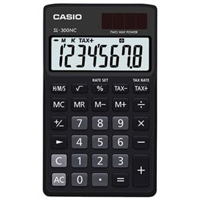 Calculadora de Bolso Colorful 8 Dígitos Sl-300Nc-Bk-S-Dp Preta