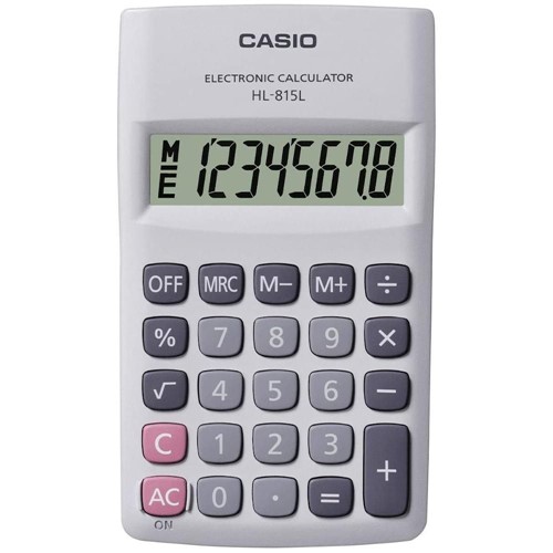 Calculadora de Bolso com 8 Digitos Branco Casio