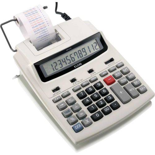 Calculadora de Impressao 12dig.bob.58mm Bivolt Cinza