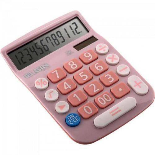 Calculadora de Mesa 12 Digitos MV 4130 Rosa ELGIN