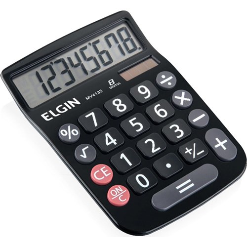 Calculadora de Mesa 8 Dígitos - Mv-4133 - Elgin (Preta)