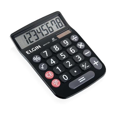 Calculadora de Mesa 8 Dígitos Mv-4133 Preta - Elgin