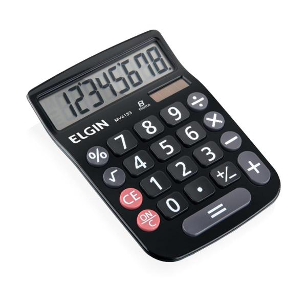 Calculadora de Mesa 8 Dígitos Mv 4133 Preta - Elgin