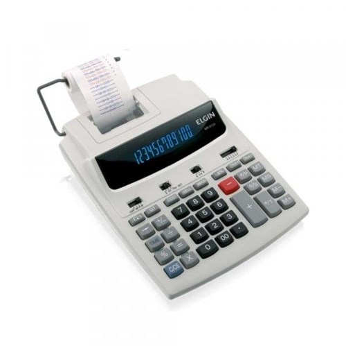 Calculadora de Mesa C/ 12 Dígitos Calendário e Impressão de Data MR-6124 - Elgin