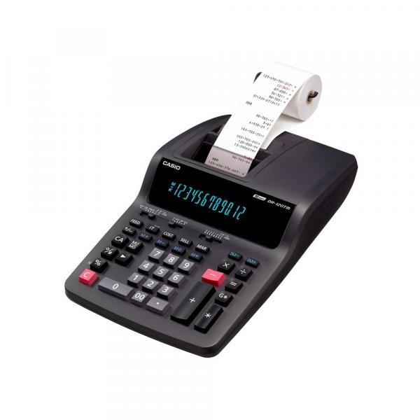 Calculadora de Mesa Casio com Bobina 110V - DR-120TM-110