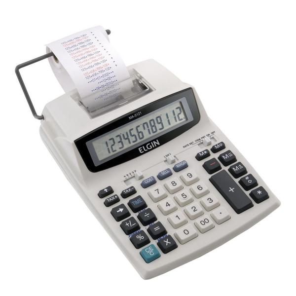 Calculadora Elgin MA5121 com Bobina 12 Dígitos Impressão Bicolor