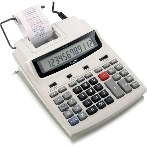 Calculadora Impressora 12 Dígitos MR6125 Bivolt-Elgin