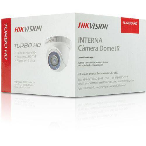 Camera Dome 4x1 1mp 20 Mts Indoor 3.6mm Ds-2ce56c0t-irpf