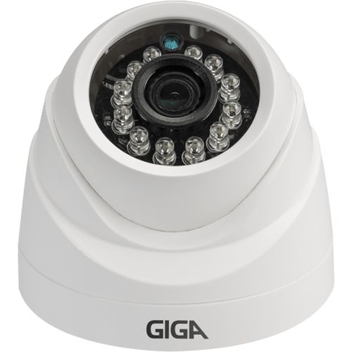 Camera Dome 3,2mm Infra 20m 720p Ahd Plus Gshdp20db Branco Giga