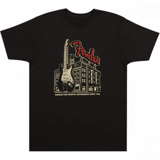 Camiseta AMP Building ''G'' Coal FENDER