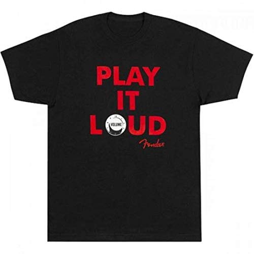Camiseta Play It Loud"M" Preta Fender
